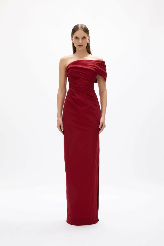Rachel Gilbert Gale Gown in Wine - Dresses