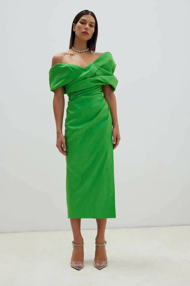 Rachel Gilbert Gia Dress - 8 / Green - Dresses