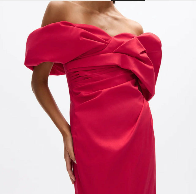 Rachel Gilbert Gia Dress- Watermelon - 10 / Red - Dresses