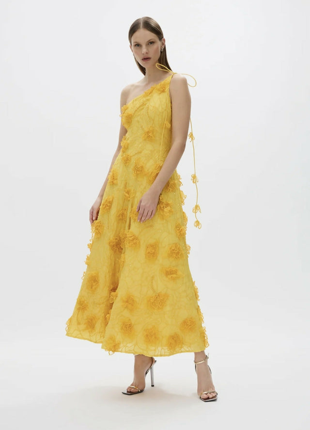 Rachel Gilbert Ianthe Dress Yellow - Yellow / 8 - Dresses