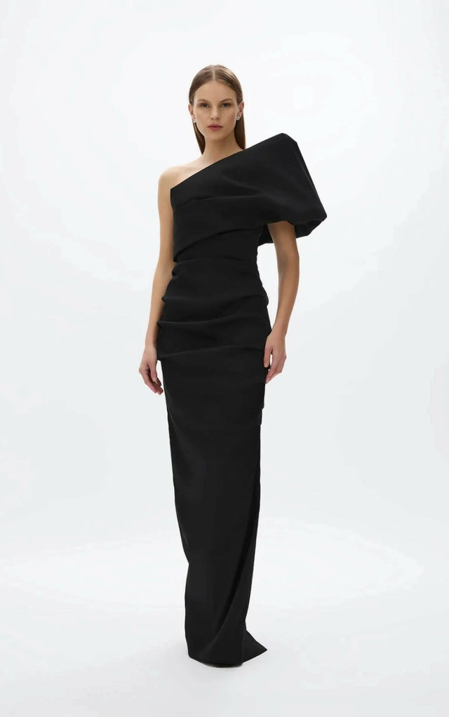 Rachel Gilbert Kat Gown - 12 / Black - Dresses