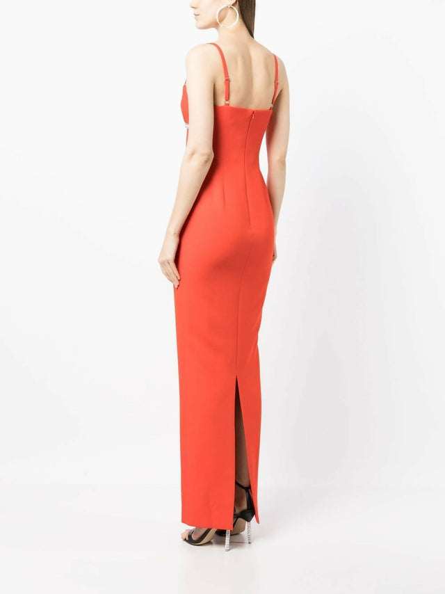 Rachel Gilbert Kyra Gown Size 10 - 10 / Orange - Dresses