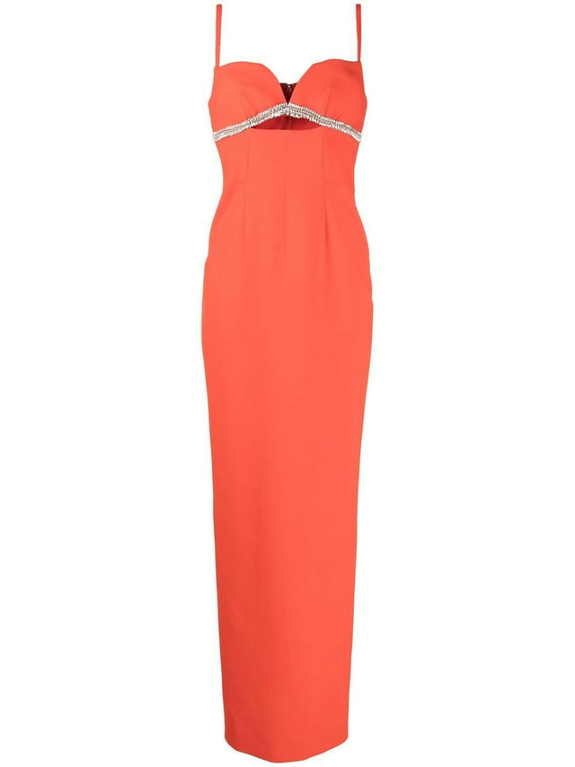 Rachel Gilbert Kyra Gown Size 10 - 10 / Orange - Dresses