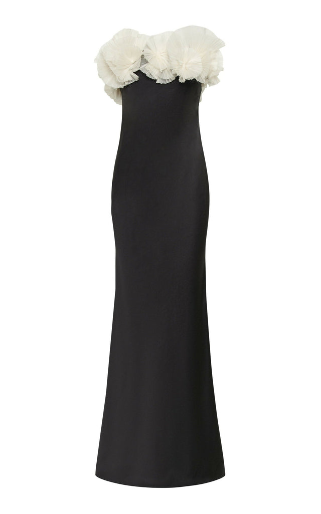 Rachel Gilbert Lavina Midi Dress Black - 12 / Multi - Dresses