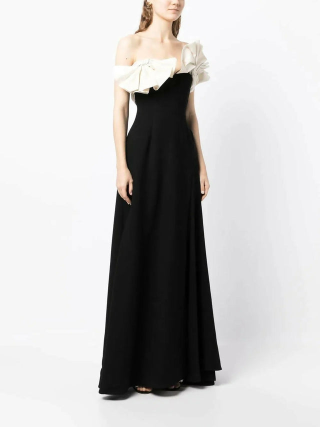 Rachel Gilbert Lavina Midi Dress Black/Ivory Size AU 8 - 8 / Black - Dresses