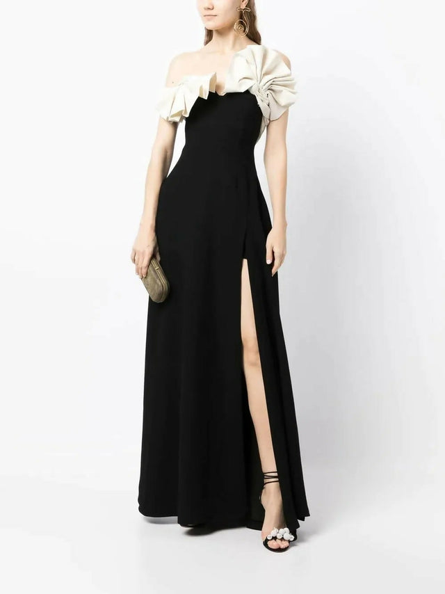 Rachel Gilbert Lavina Midi Dress Black/Ivory Size AU 8 - 8 / Black - Dresses