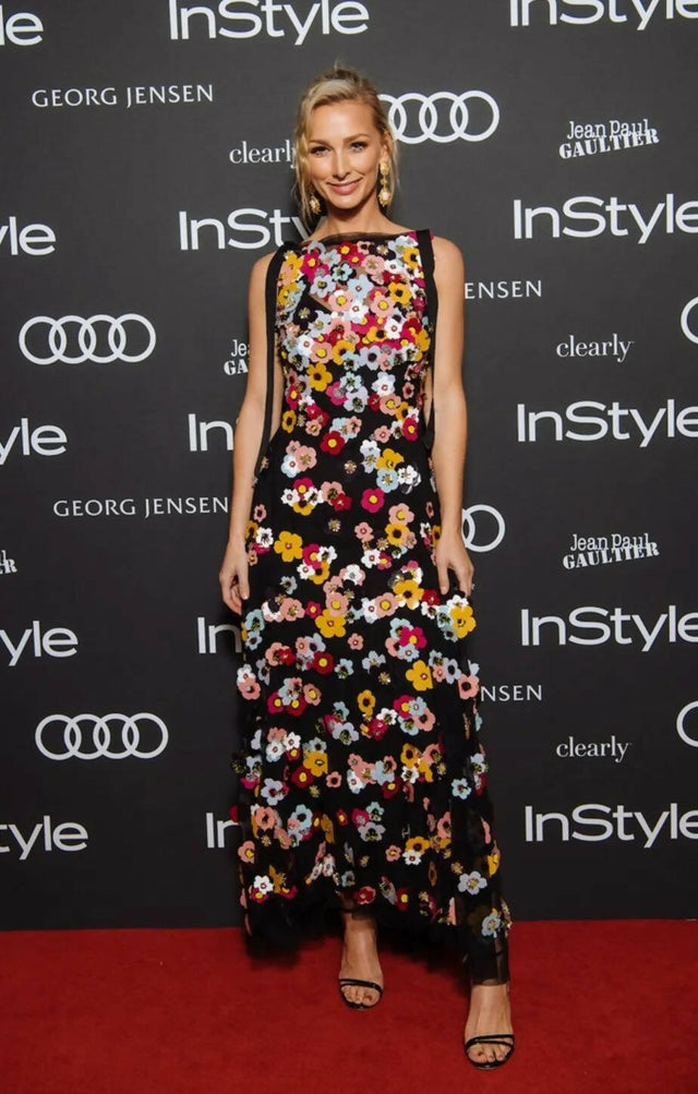Rachel Gilbert Lolo Applique Floral Gown - Dresses