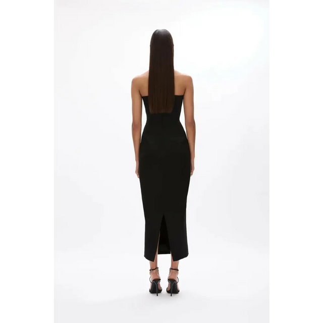 Rachel Gilbert Lorna Midi Dress Black Size 3 & 5 - Dresses