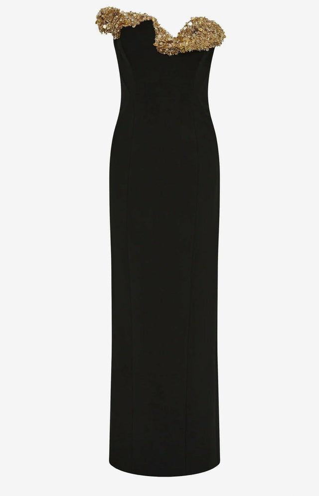 Rachel Gilbert Lucca Gown - 12 / Black - Dresses