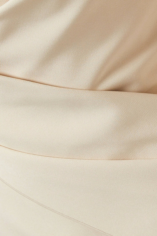 Rachel Gilbert Luna Gown - 10 / Beige - Dresses