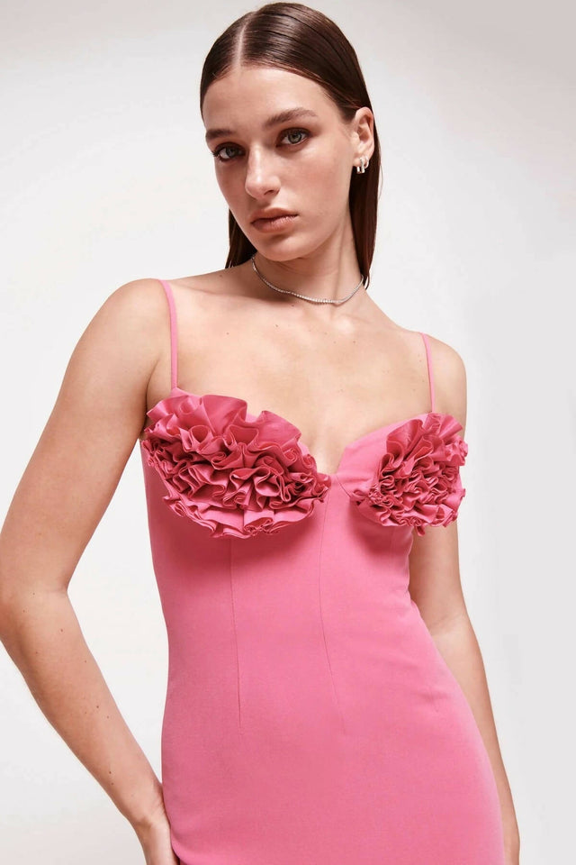 Rachel Gilbert Margot Mini Dress - 10 / Pink - Dresses