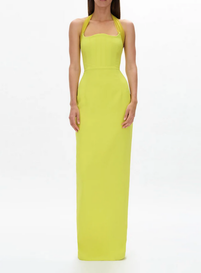 Rachel Gilbert Maria Gown Dress Yellow Size 12 - 12 / Yellow - Dresses