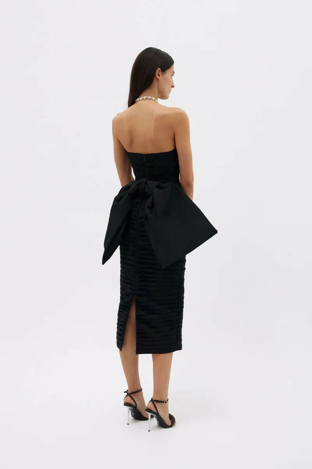 Rachel Gilbert Marji Midi Dress Black - 10 / Black - Dresses