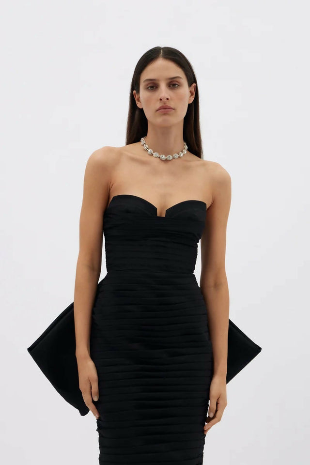 Rachel Gilbert Marji Midi Dress Black - 10 / Black - Dresses