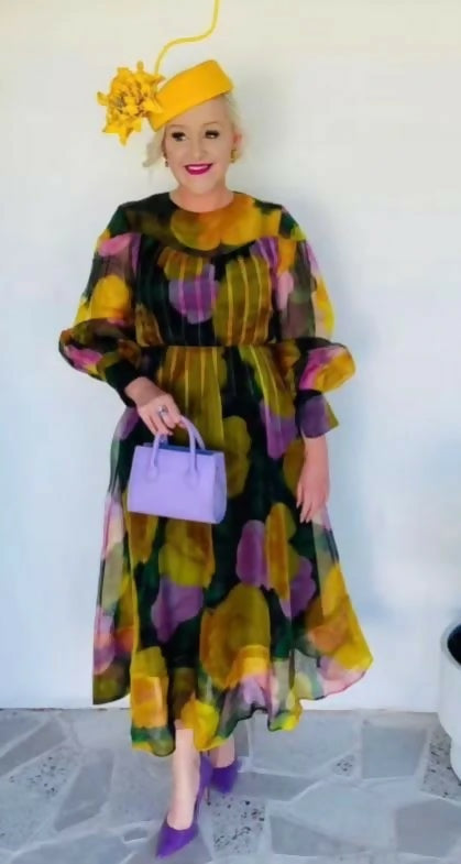 Rachel Gilbert Nico Dress - 14 / Multi - Dresses