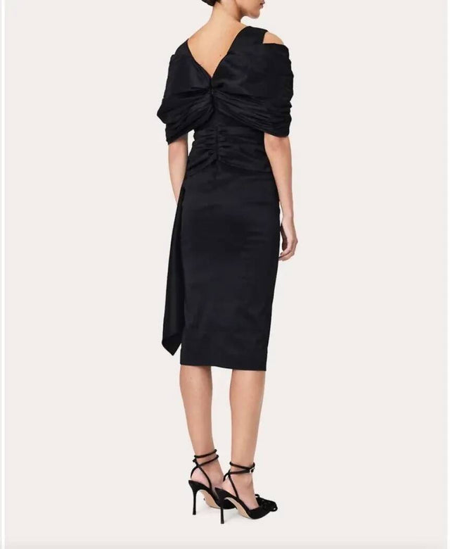 Rachel Gilbert Riccardo Midi Dress - 14 / Black - Dresses