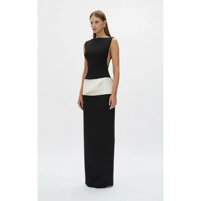 Rachel Gilbert Rikki Gown - 12 / Black - Dresses