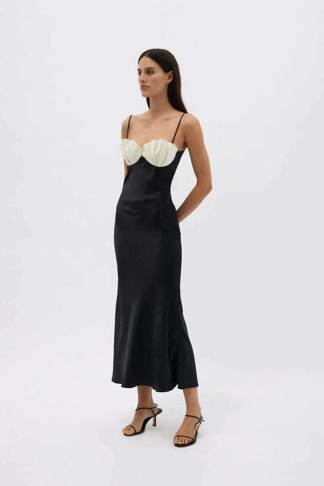 Rachel Gilbert Ryder Dress - Black/Ivory - 8 / Multi - Dresses