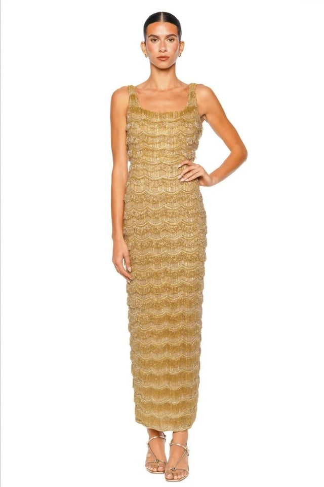 Rachel Gilbert Sadie Gown Gold