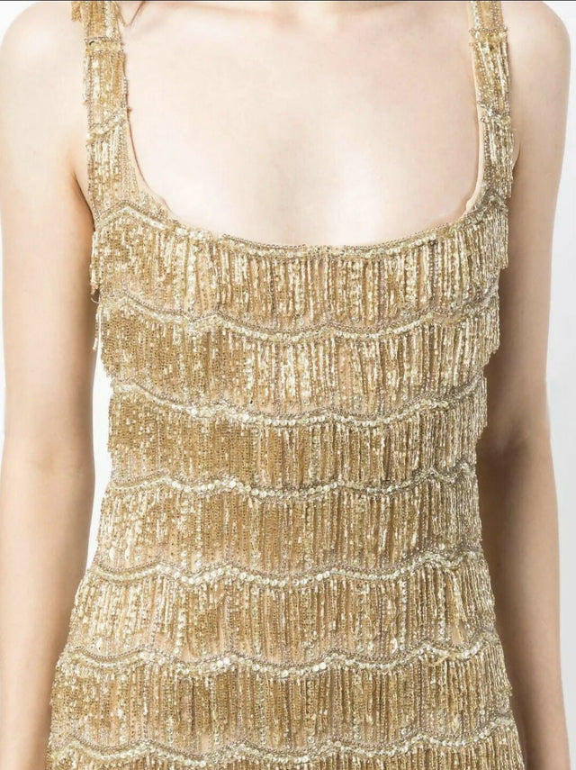 Rachel Gilbert Sadie Gown Gold