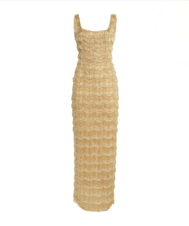 Rachel Gilbert Sadie Gown Gold