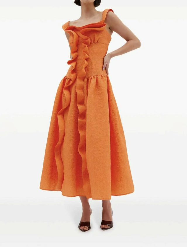 Rachel Gilbert Sana Dress Ember 2/AU10 - 10 / Orange - Dresses