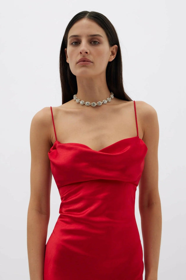 Rachel Gilbert Skyla Gown in Cherry Size 8 - 8 / Red - Dresses