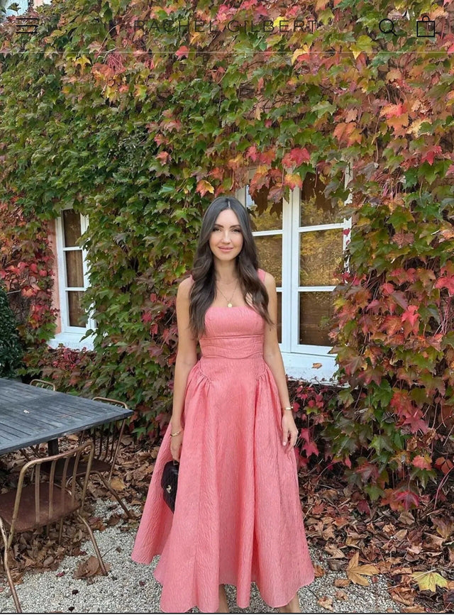 Rachel Gilbert Sophy Strap Dress In Pink Size 6 - 6 / Pink - Dresses