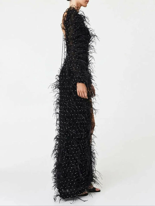 Rachel Gilbert Storm Gown Size 3/AU12 - 12 / Black - Dresses