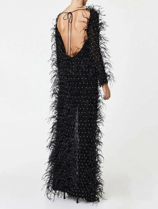 Rachel Gilbert Storm Gown Size 3/AU12 - 12 / Black - Dresses