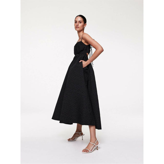 Rachel Gilbert Theo Midi Dress Black Size AU 10 - 10 / Black - Dresses