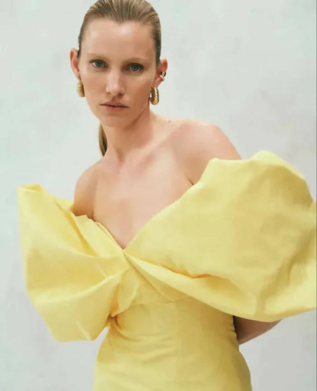 Rachel Gilbert Xavier Dress - Yellow - 8 / Yellow - Dresses