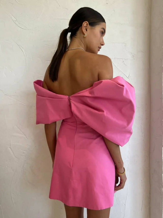 Rachel Gilbert Xavier Mini Dress - 12 / Pink - Dresses