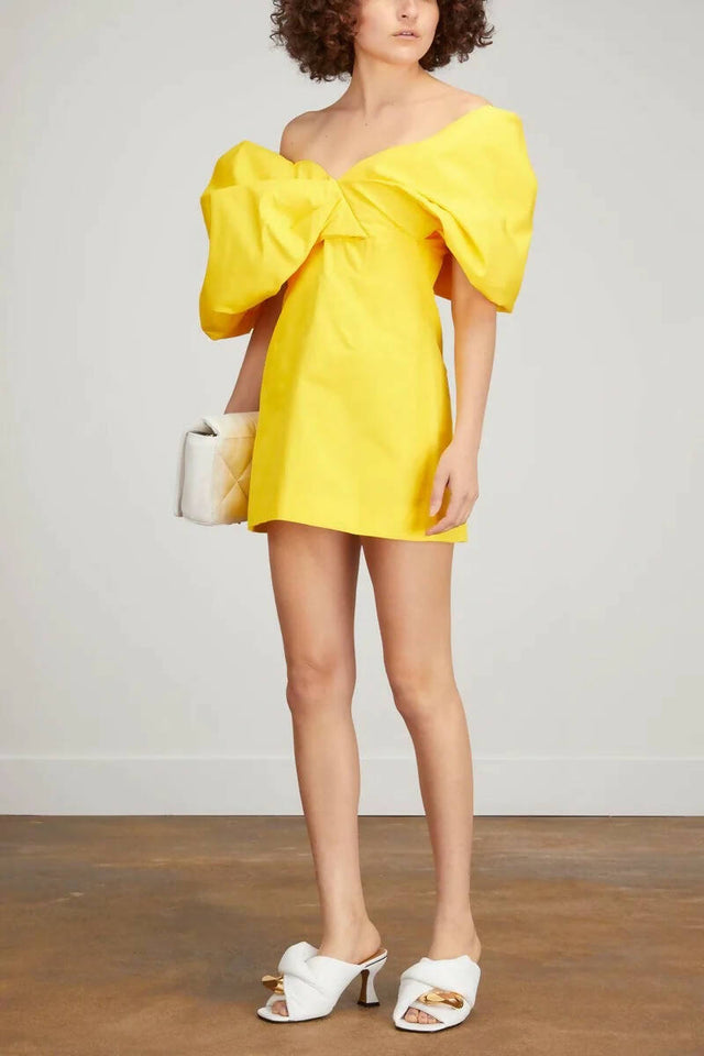 Rachel Gilbert Xavier Mini Dress - 12 / Yellow - Dresses