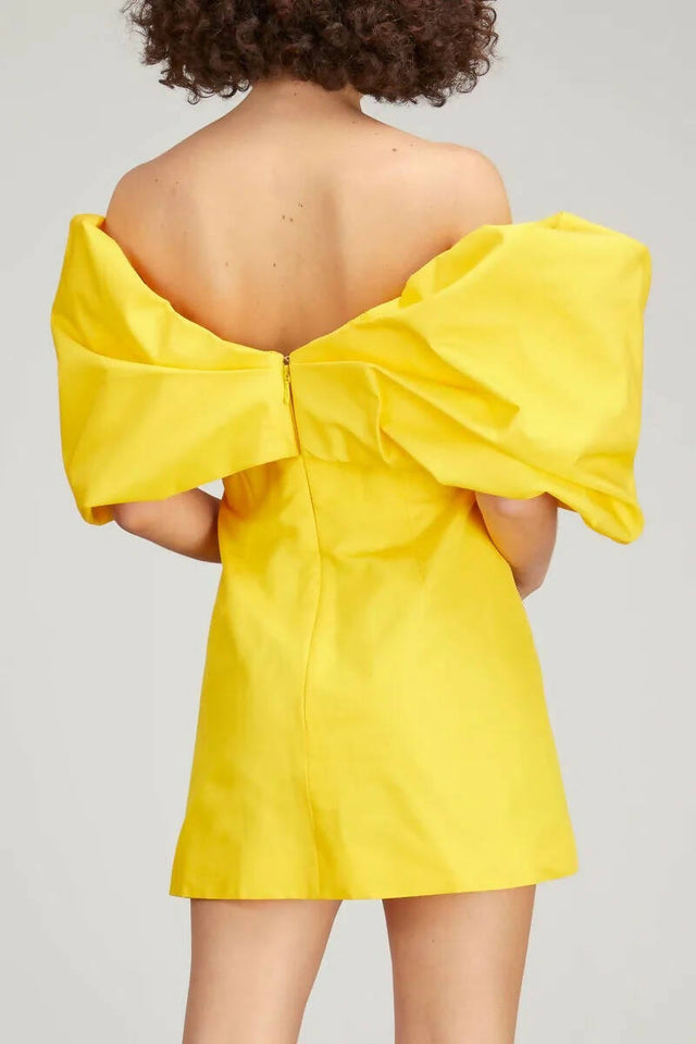Rachel Gilbert Xavier Mini Dress - 12 / Yellow - Dresses