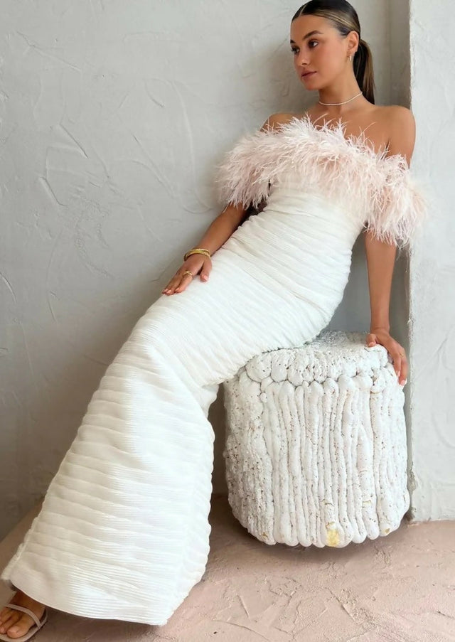 Rachel Gilbert Zion Dress in Ivory Size 8 - 8 / White - Dresses