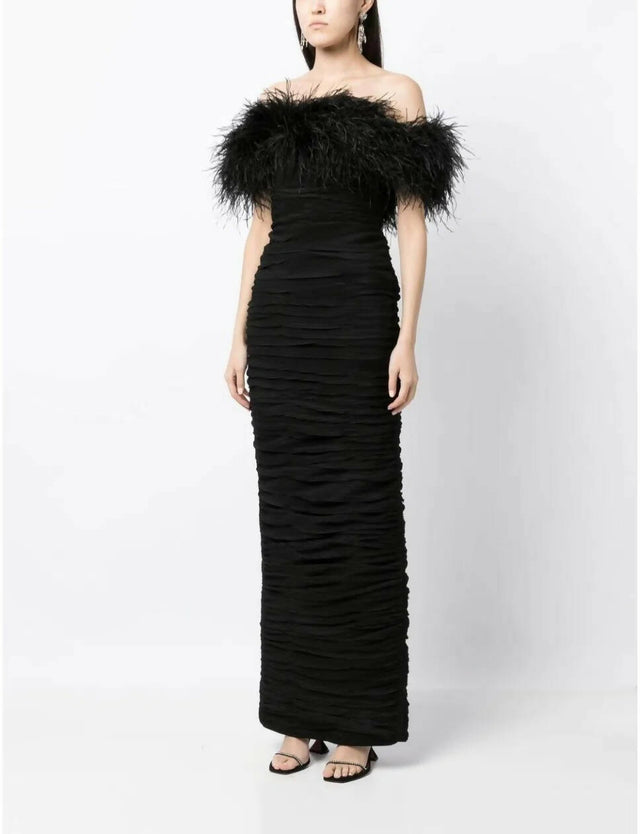 Rachel Gilbert Zion Gown Black - Dresses