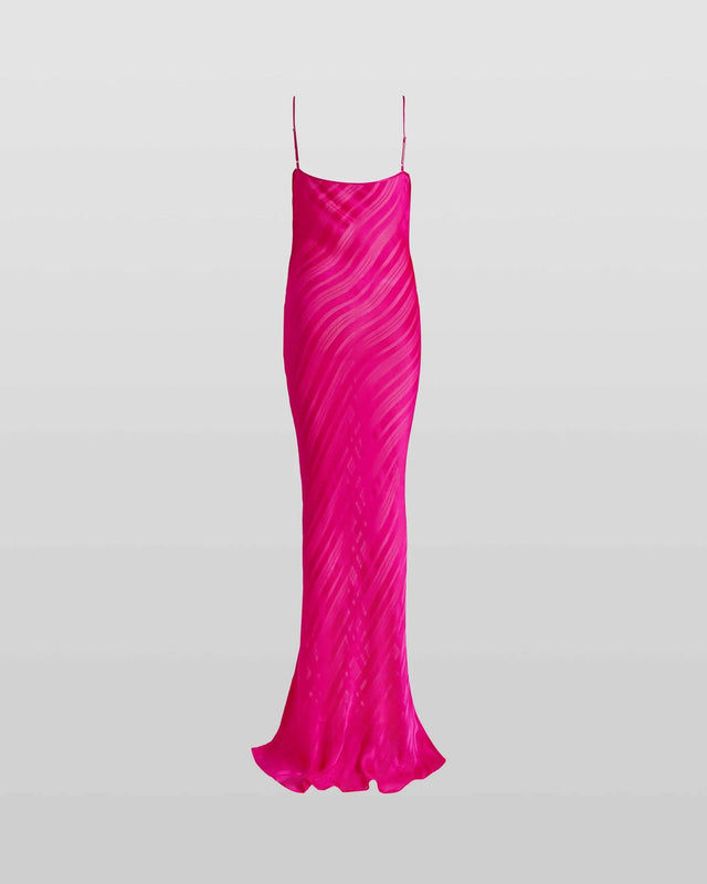 Rat and Boa Cerise Maxi Gown - 8 / Pink - Dresses