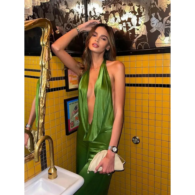 Rat and Boa Juliana Jumpsuit - 6 / Green - Jumpsuits