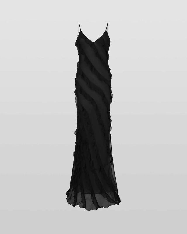 Rat and Boa Selena Midi Dress - 6 / Black - Dresses