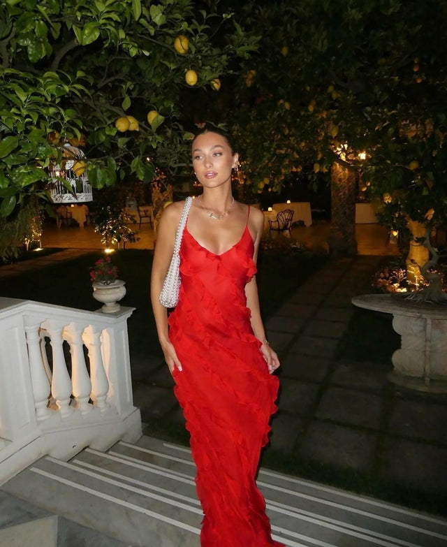 Rat & Boa Cecelia Dress - 8 / Red - Dresses