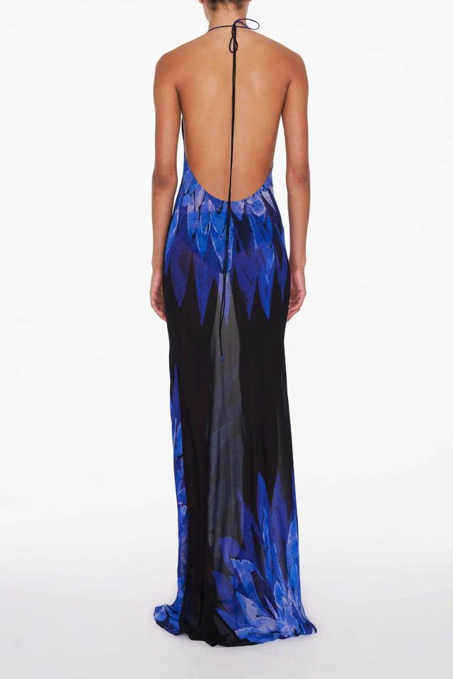 Rat & Boa - Rat & Boa Coralina Maxi Blue Backless Dress