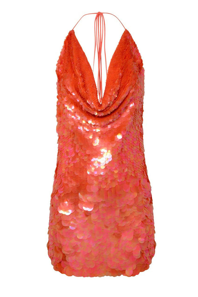 Rat & Boa Malika Dress - 10 / Orange - Dresses