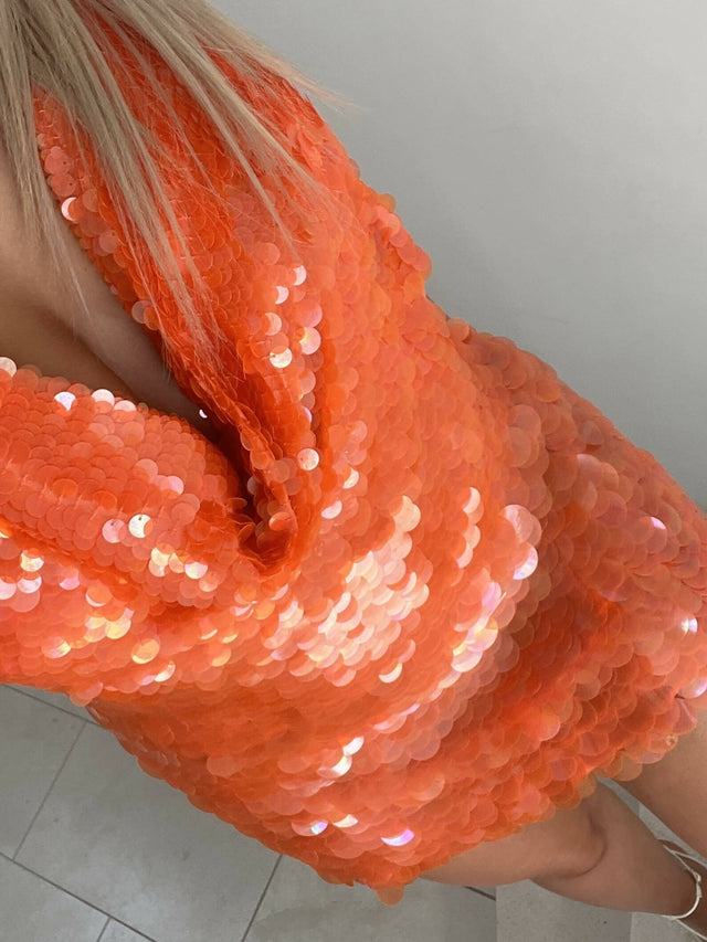 Rat & Boa Malika Dress - 8 / Orange - Dresses