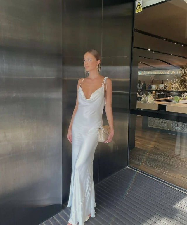 Rat & Boa Ophelia Gown in White - 6 / White - Dresses