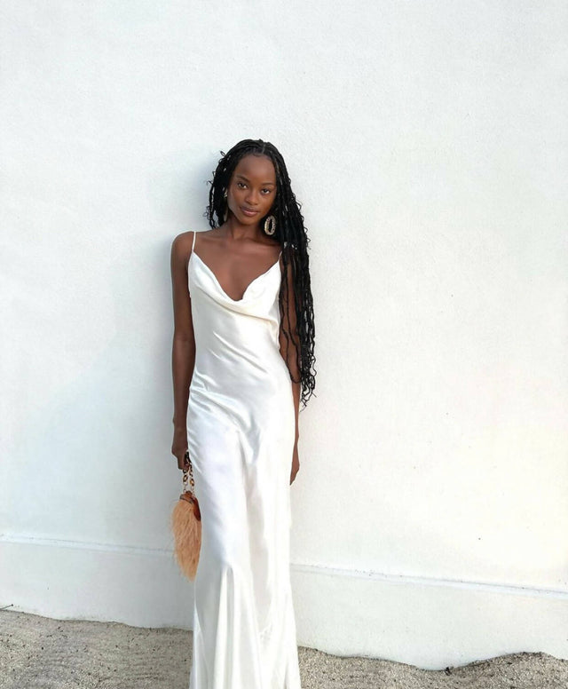 Rat & Boa Ophelia Gown in White - 6 / White - Dresses