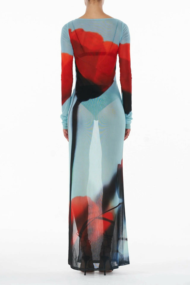 Rat & Boa Santino Sheer Maxi Dress - 8 / Multi - Dresses