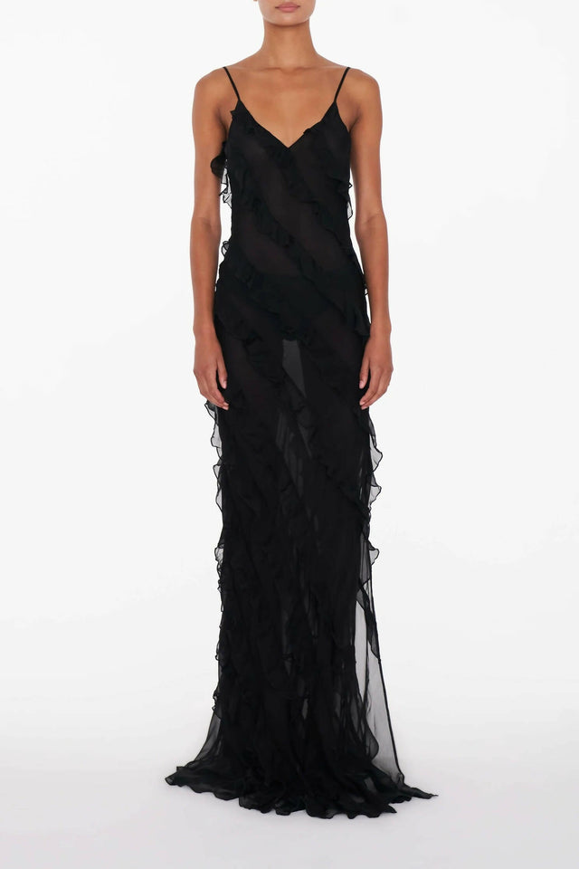 Rat & Boa Selena Ruffle Maxi Dress - Dresses