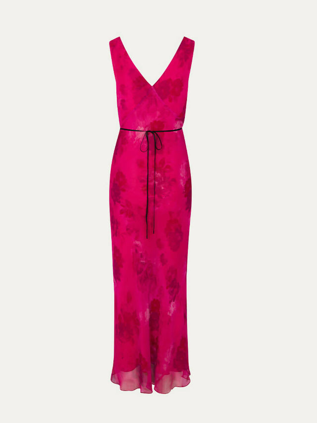 Realisation Par Marie Silk Midi Dress in Anastasia Rose - Dresses