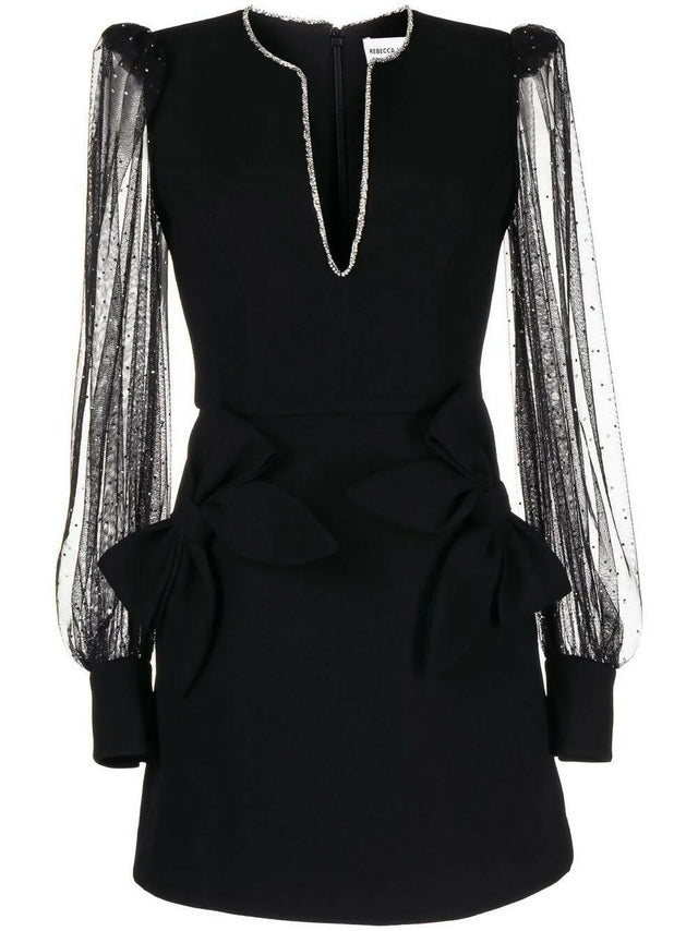 Rebecca Vallance Alyssa Mini Dress - 8 / Black - Dresses